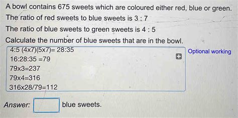 Solved A Bowl Contains Sweets Which Are Coloured Either Red Blue