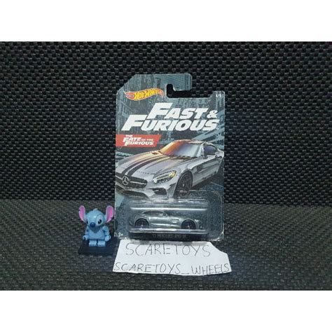 Jual Hotwheels Hot Wheels Fast Furious The Fate Of Furious 15 Mercedes Amg GT Black Hitam