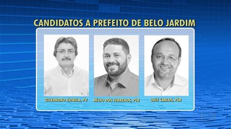 Eleitores De Belo Jardim Voltam S Urnas Para Escolher Prefeito Ne G