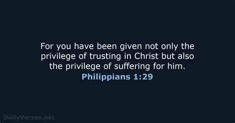 April 3 2021 Bible Verse Of The Day NLT Philippians 1 29