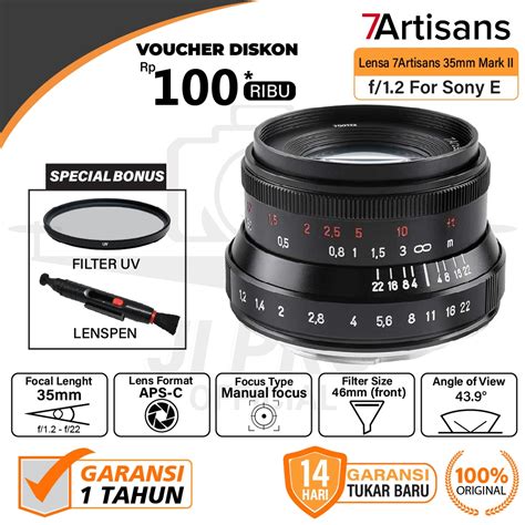 Jual Lensa Fix Artisans Mm F Mark Ii Lens Canon Sony Fuji Olympus