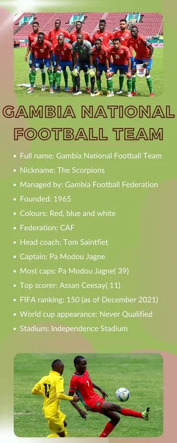 Gambia national football team squad, coach, world rankings, AFCON, nickname