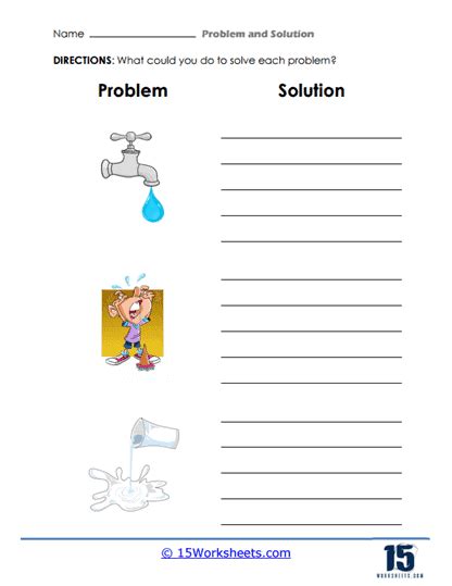 Problem And Solution Worksheets 15