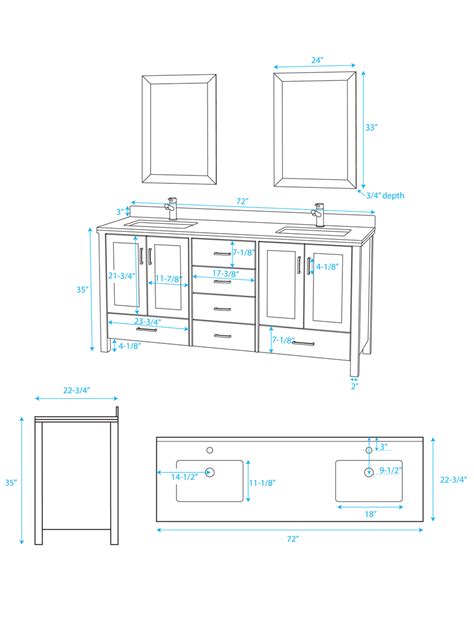 Bathroom Double Sink Measurements - BEST HOME DESIGN IDEAS