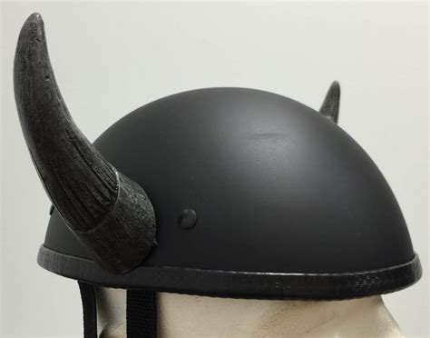 Motorcycle Helmet Bull Horns