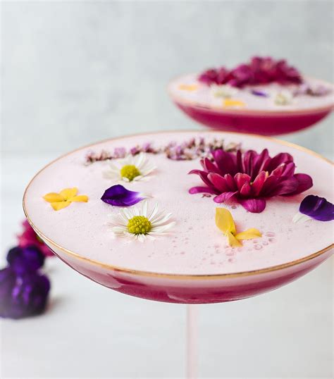 The May Queen Floral Cocktail Rhubarb Lavender