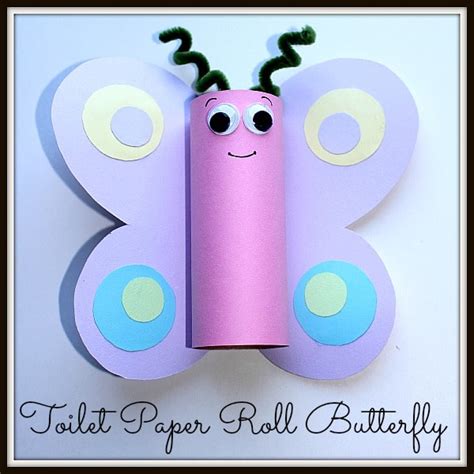 Spring Craft For Kids Toilet Paper Roll Butterfly From Homeschooling