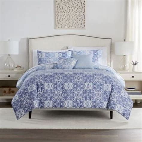 Farrah 5 Piece Full Queen Comforter Set In Blue Queen Fry’s Food Stores