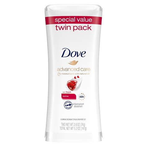 Dove Advanced Care Antiperspirant Deodorant Stick Revive 2 6 Oz 2 Count