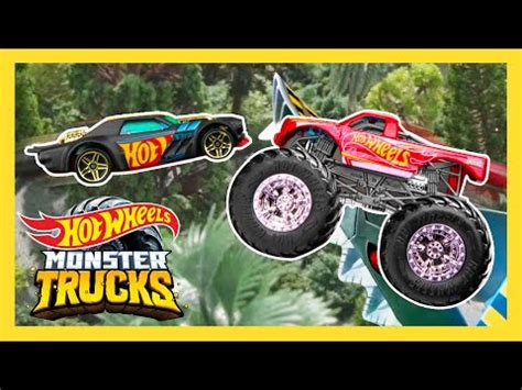 Desafio épico volta na praia na Monster Trucks Island Trucks VS Carros Hot Wheels Hot
