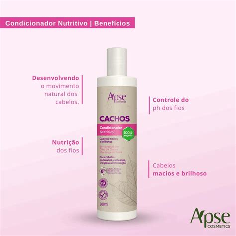 Kit Shampoo E Condicionador Nutritivo Cachos 300ml