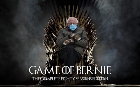 Bernie Sanders Best Meme Game Of Thrones Sitting On Chair