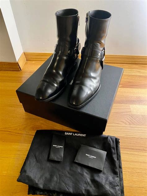 Saint Laurent Paris Saint Laurent Wyatt Harness Boot Black Leather