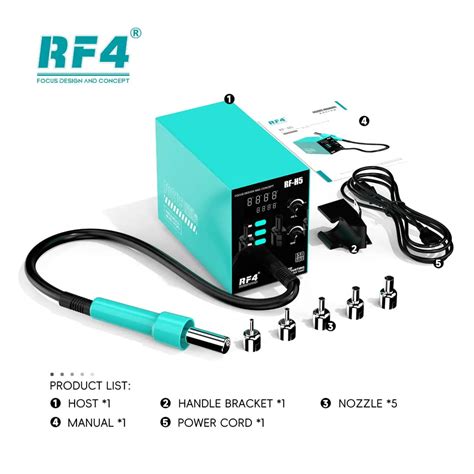 Rf Rf H Hot Air Gun Digital Display Intelligent Bga Rework Station Gsm Kart