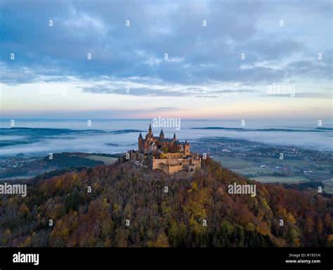 Hohenzollern castle aerial view castle hi-res stock photography and images - Alamy