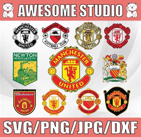 Manchester United Sticker Png Bundle, Sport Svg, Logo Bundle - Inspire ...