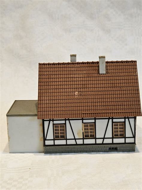 Faller Fachwerkhaus Mit Garage B Spur H Fertig Gebaut Vintage