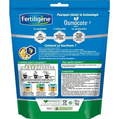 Fertiligene D S D Engrais Longue Dur E Osmocote Max Plantes Vertes Et