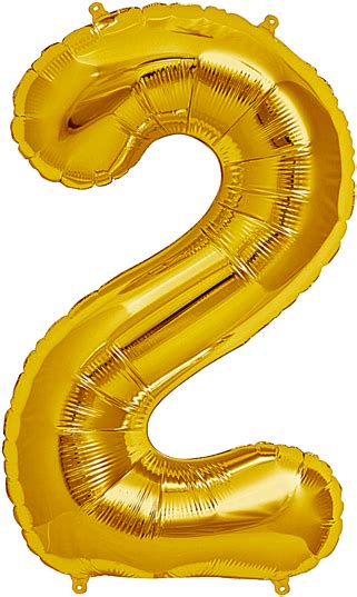 Download Number Two 2 Jumbo Gold Foil Balloon Gold 2 Balloon