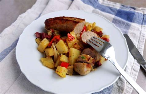 The Ultimate Bratwurst Casserole with Cabbage & Potatoes - My Dinner