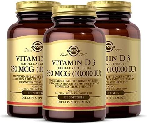 Amazon Solgar Vitamina D Colecalciferol Mcg Ui