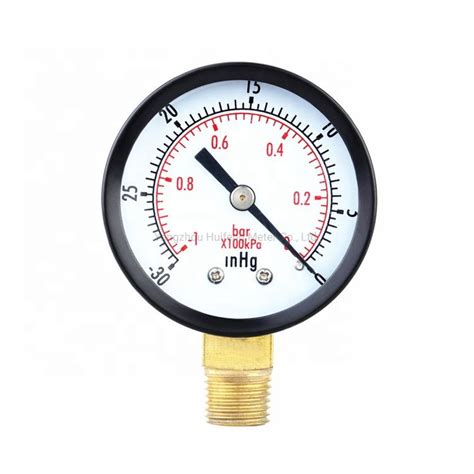 Diaphragm Bourdon Tube Vacuum Pressure Gauge For Vacuum Pumps Compound