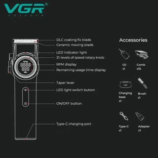 Vgr V Premium Professional Saloon Series Hair Clipper Rpm