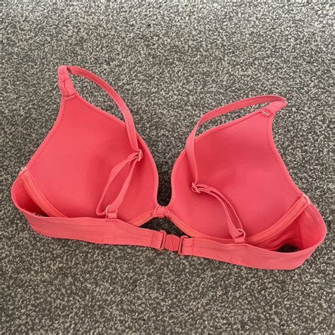 Coral Pink Bikini Top Only Worn Once Or Depop