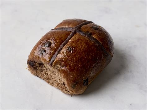 Nutella Chocolate Hot Cross Bun Brunetti Classico Cafe Melbourne