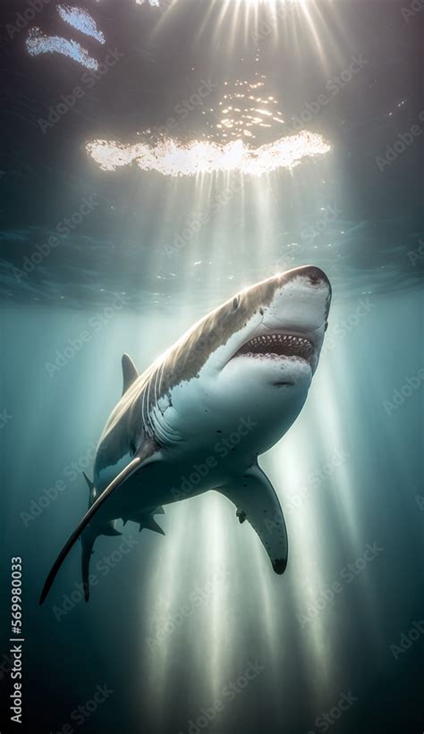 Portrait of a great white shark. Beautiful wildlife and family photos ...