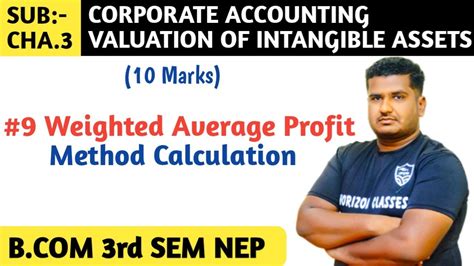 Weighted Average Profit Method Calculation For B Rd Sem Nep