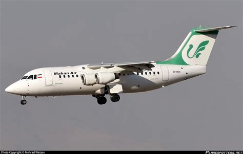 EP MOS Mahan Air British Aerospace Avro RJ85 Photo By Mehrad Watson