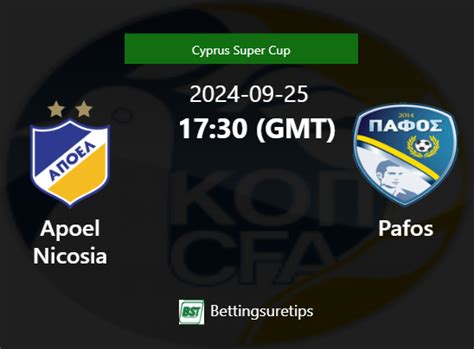 Apoel Nicosia Vs Pafos S Prediction And Betting Tips Th September