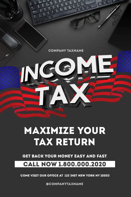 Income Tax Refund Flyer Template Postermywall