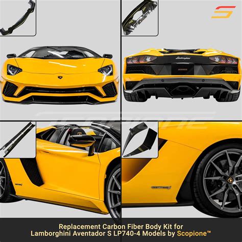 Scopione Carbon Fiber Door Trim Panels For Aventador