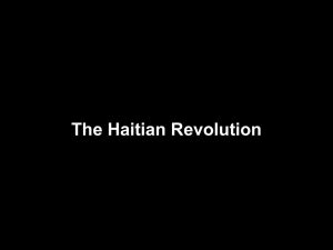 Haitian Revolution Timeline