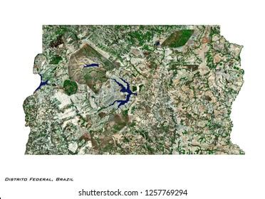 Distrito Federal Brazil Map 3d Illustration Stock Illustration