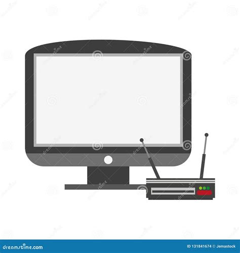 Television and Digital Decoder Stock Vector - Illustration of design ...