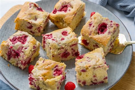 Saftiger Himbeerkuchen Mit Wei Er Schokolade