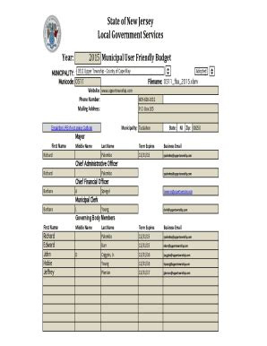 Fillable Online Municipality Fax Email Print Pdffiller