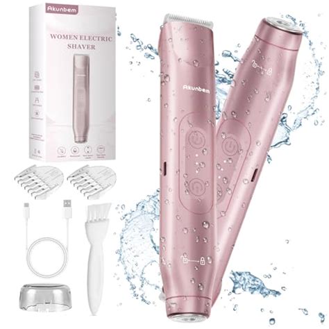 Amazon Akunbem In Women Electric Shaver Dual Head Bikini Trimmer For Women IPX