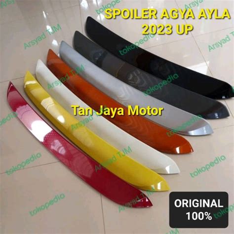 Jual Spoiler Toyota Agya Daihatsu Ayla Original Up Putih Kab