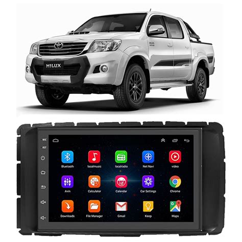 Kit Central Multimídia Android Hilux srv 2012 2013 2014 2015 7