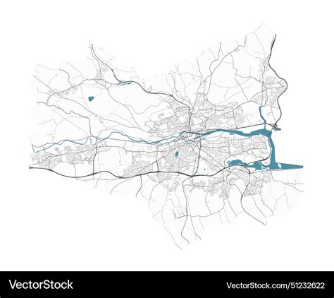 map  cork ireland detailed city map royalty  vector