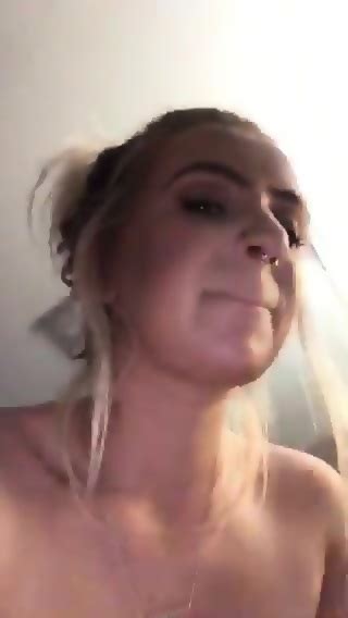 Blonde Webcam Girl Gives Blowjob In Private