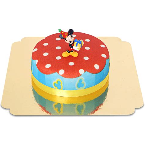 Mickey Mousesur son gâteau de fête votreGateau fr