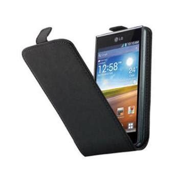 Housse Etui Coque Noir Avec Rabat Pour LG Optimus L7 P700 Coque Et