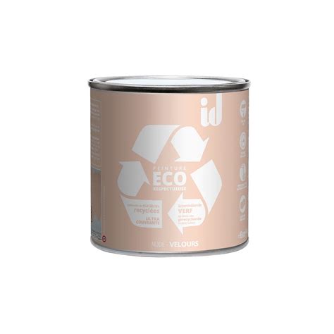 PEINTURE ECO RESPECTUEUSE VELOURS NUDE 500ML ID Paris Leroy Merlin