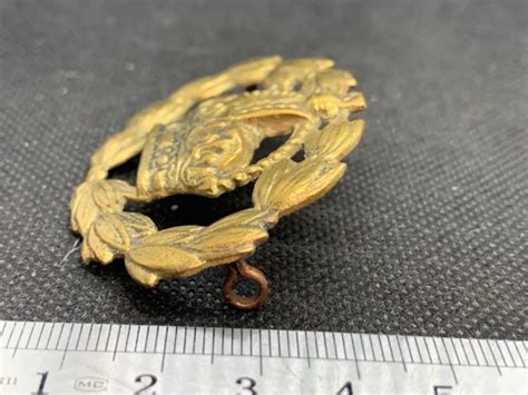 GENUINE WW2 BRITISH Army Warrant Officers Sleeve Brass Badge Kings