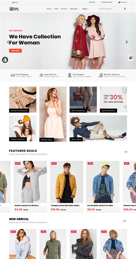 Best Shopify Templates For Clothing